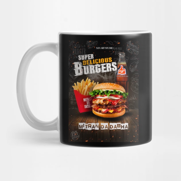 Burger and Fries by SAN ART STUDIO 